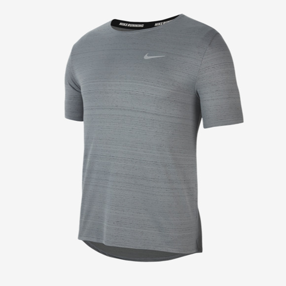 Nike Men's - Dry (Dri-Fit) Miler Short Sleeve Top Size M "CU0326-084" 02 - Picture 1 of 9